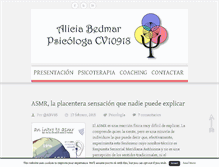 Tablet Screenshot of aliciabedmarpsicologa.com